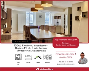 duplex-triplex à la vente -   39000  LONS LE SAUNIER, surface 197 m2 vente duplex-triplex - UBI483963926